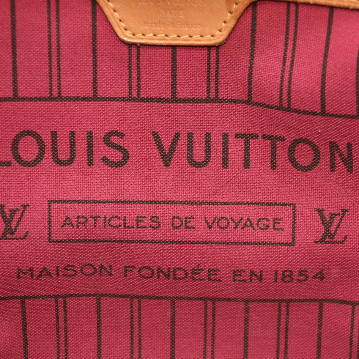 LOUIS VUITTON Monogram Neverfull MM Fuchsia SR4114