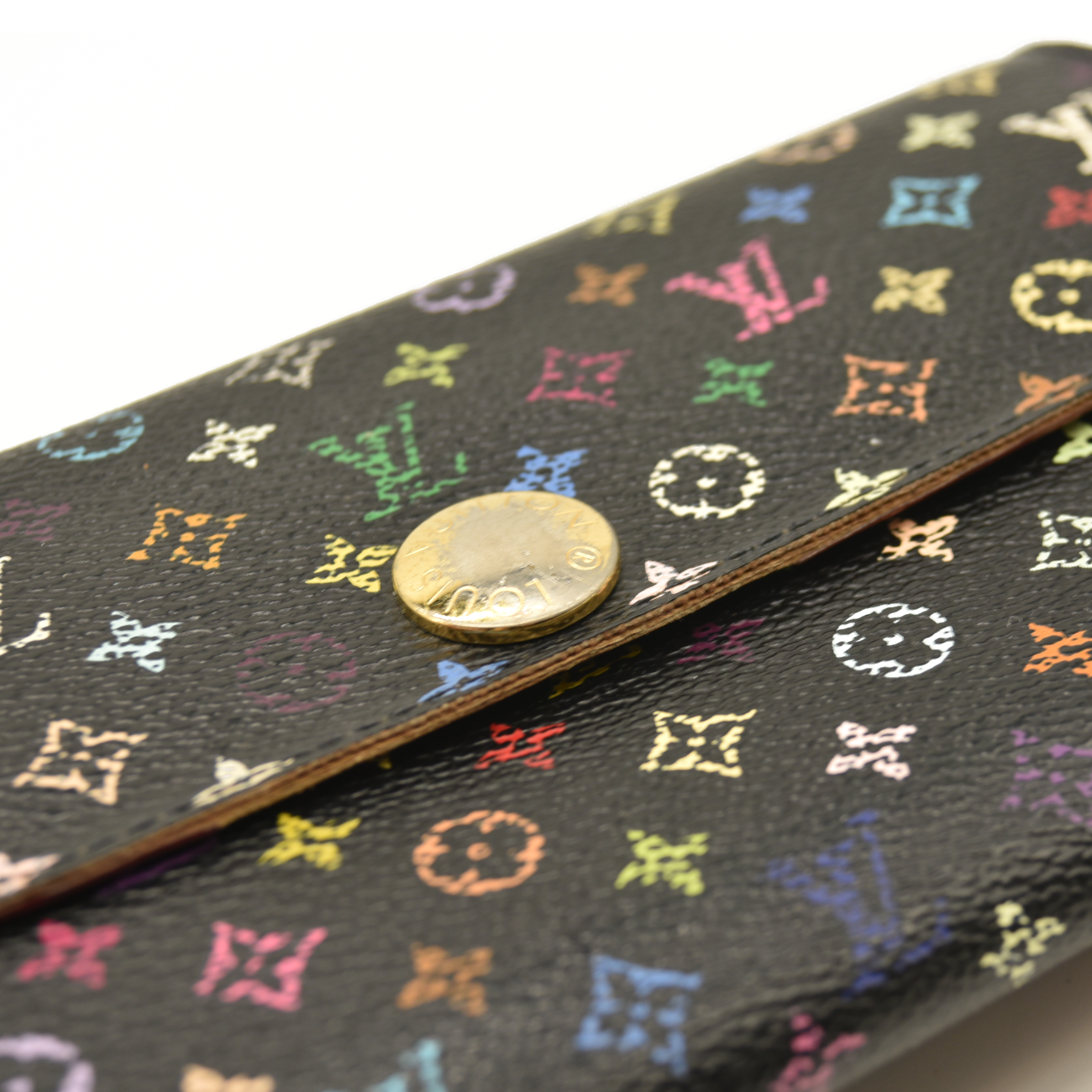 Louis Vuitton  Monogram Murakami Sarah Wallet Black TH2067
