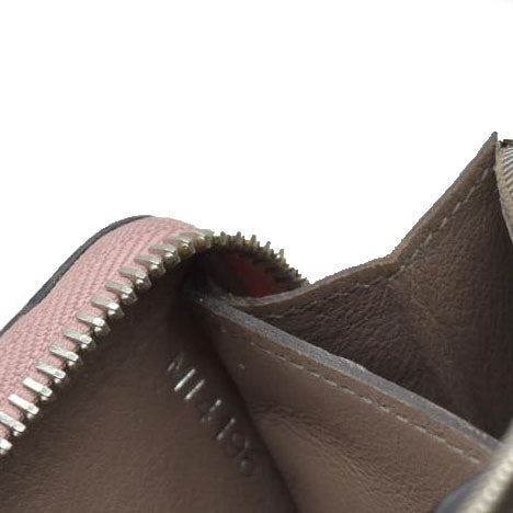 AUCTION $1130 Louis Vuitton Comet Taurillon Leather Zip Zippy Long Wallet Pink