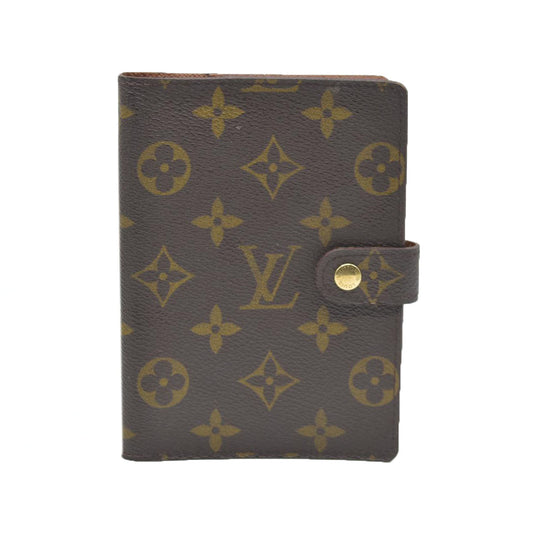 $505 Louis Vuitton  Monogram Small Ring Agenda Cover CA1908
