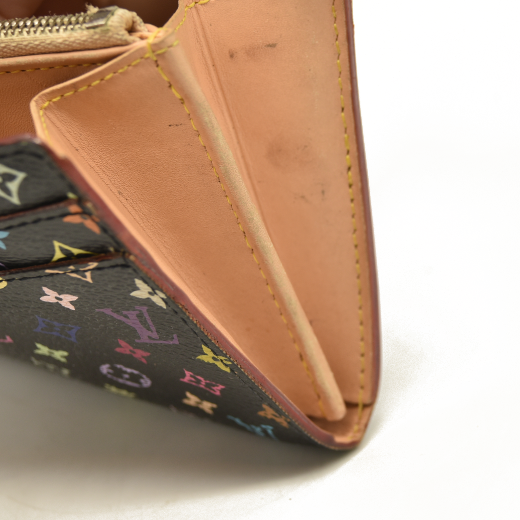 Louis Vuitton  Monogram Murakami Sarah Wallet Black TH2067