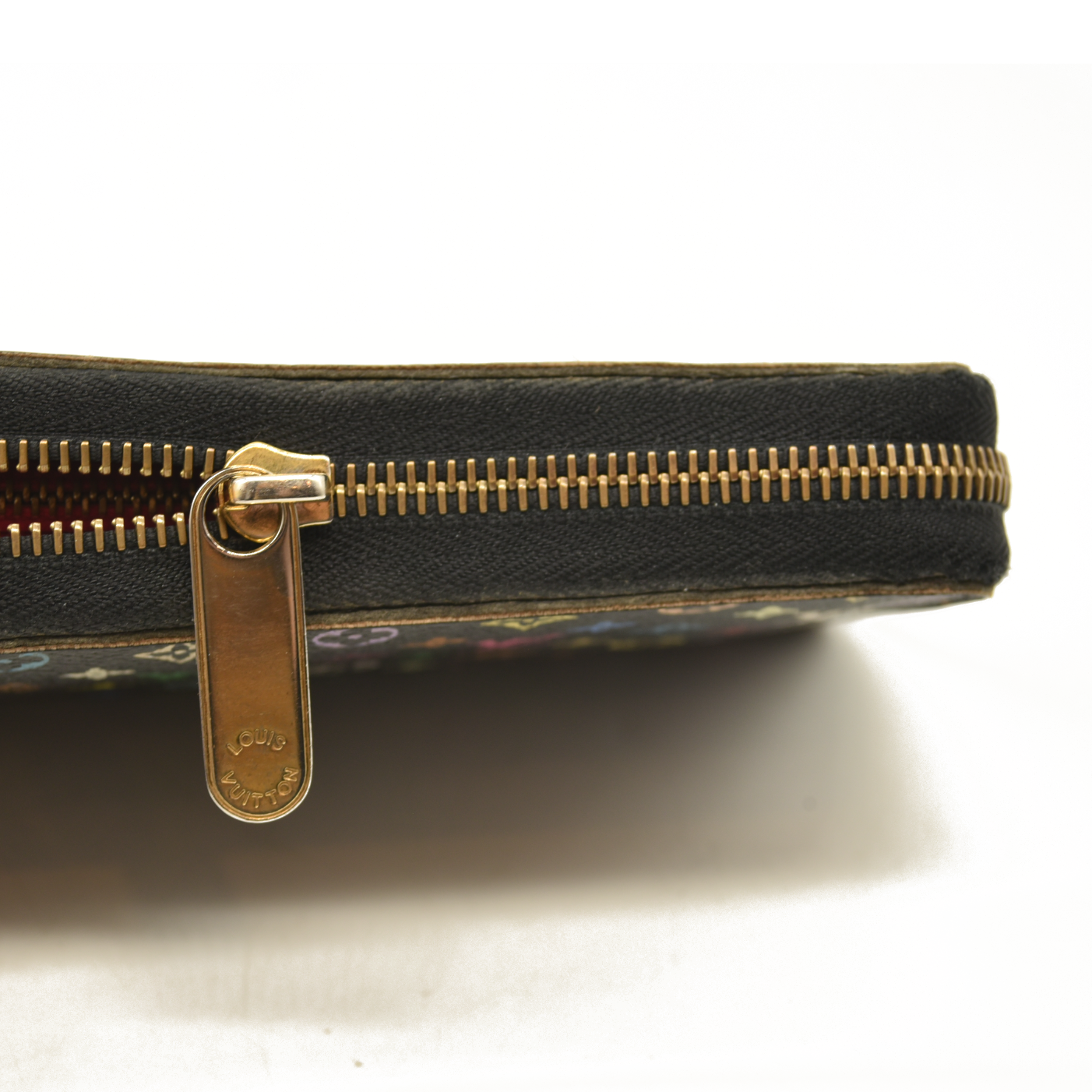 Louis Vuitton  Monogram Murakami Zippy Wallet Black Fuchsia CA1150