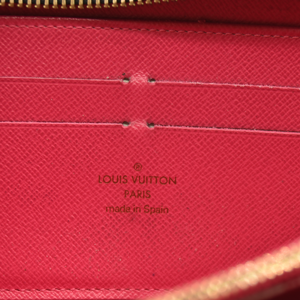 Louis Vuitton  Monogram Murakami Zippy Wallet Black Fuchsia CA1150