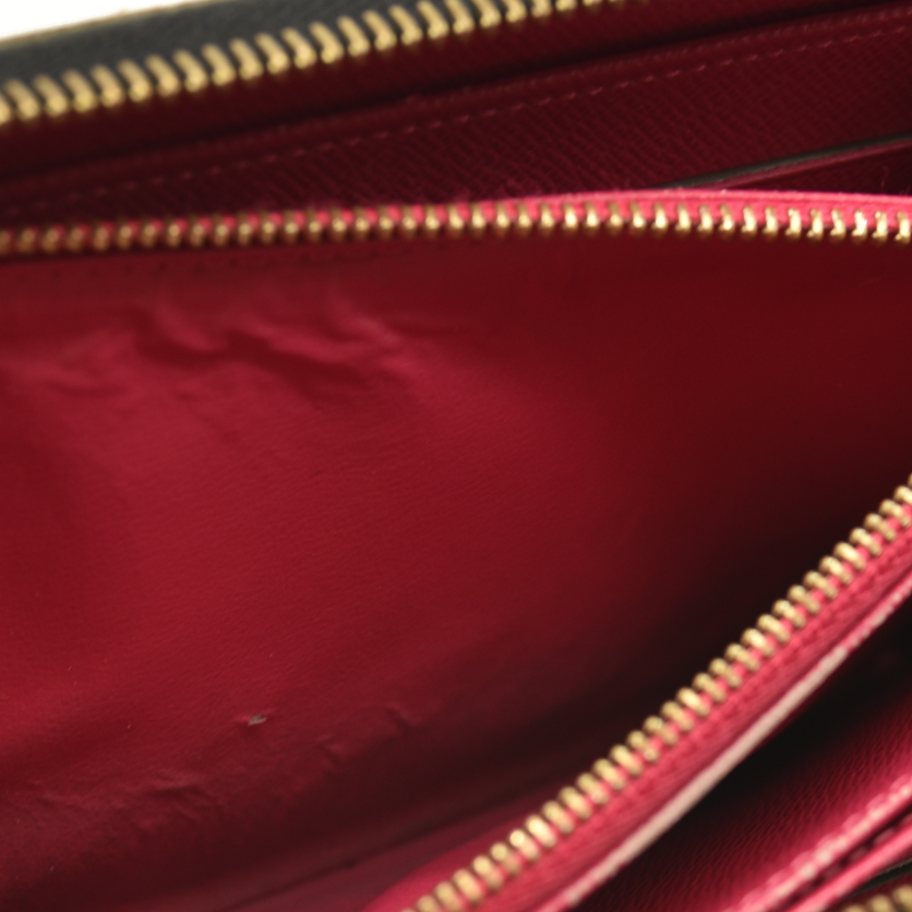 Louis Vuitton  Monogram Murakami Zippy Wallet Black Fuchsia CA1150