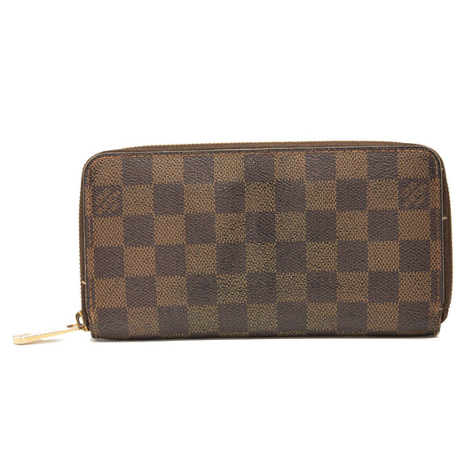 LOUIS VUITTON Damier Ebene Zippy Wallet CA2037