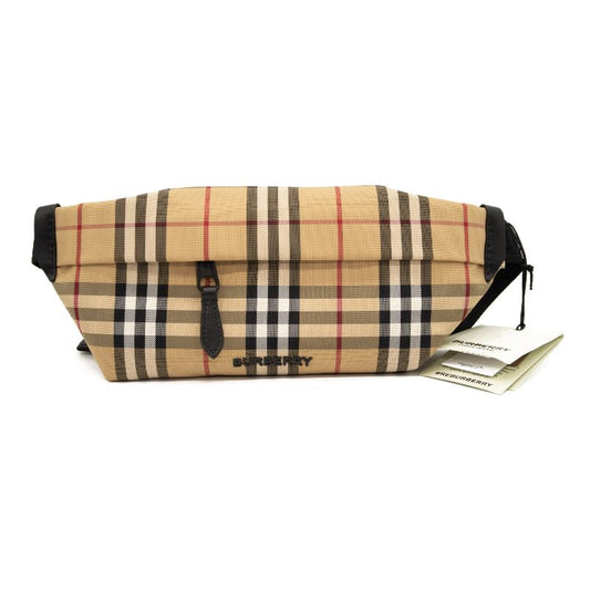 NEW Burberry Stevie Check Bumbag Beige