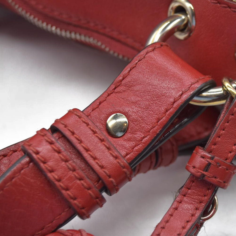 $1980 Gucci Monogram Signature GG Valentine Tote Red