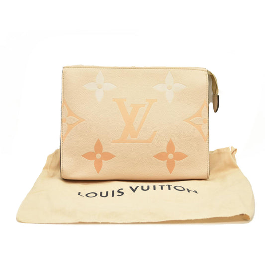 Louis Vuitton  Empreinte Monogram Giant By The Pool Toiletry Pouch 26 Cream Saffron