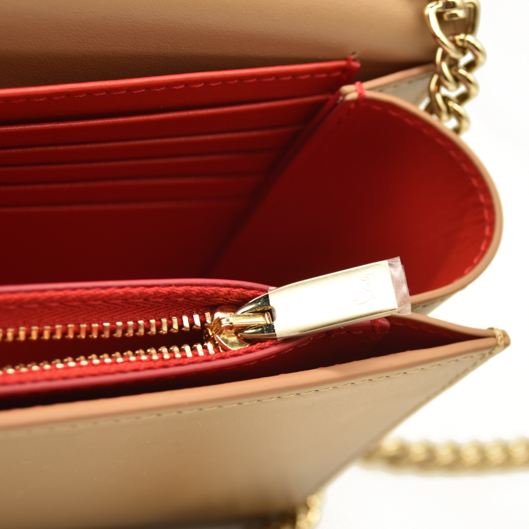 Christian Louboutin Paloma Suede Loubinthesky Lionne Crossbody Clutch