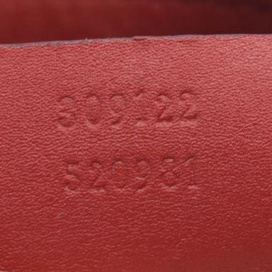 $1980 Gucci Monogram Signature GG Valentine Tote Red