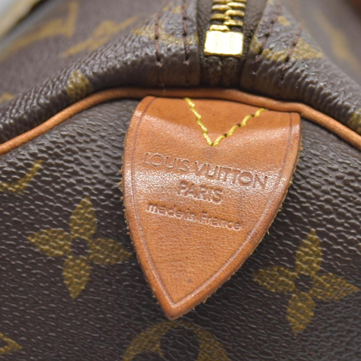 $1700 Louis Vuitton Monogram Speedy 35 SP0947