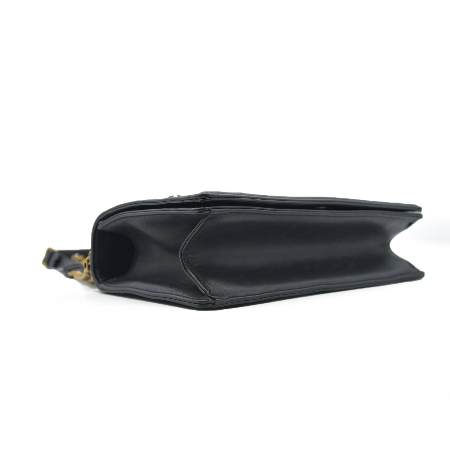 $3600 Dior Lambskin Studded Medium Diorama Flap Bag Black