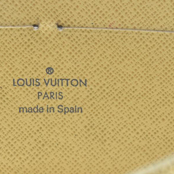 AUCTION $915 Louis Vuitton Damier Azur Zippy Zip Around Long Wallet Purse White CA4058