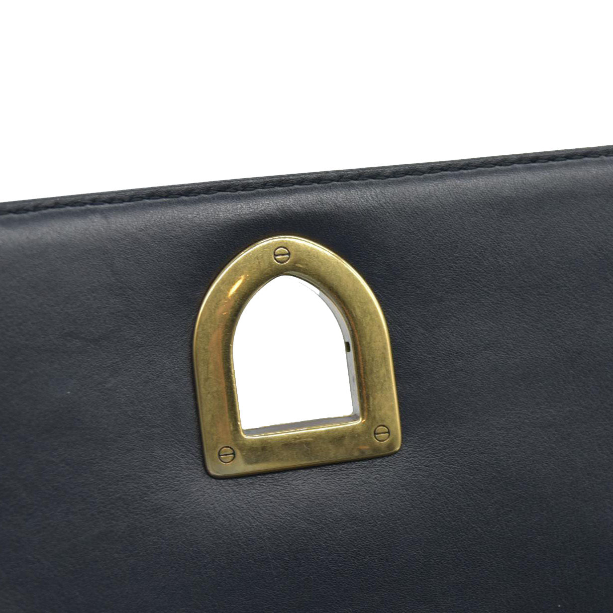 $3600 Dior Lambskin Studded Medium Diorama Flap Bag Black