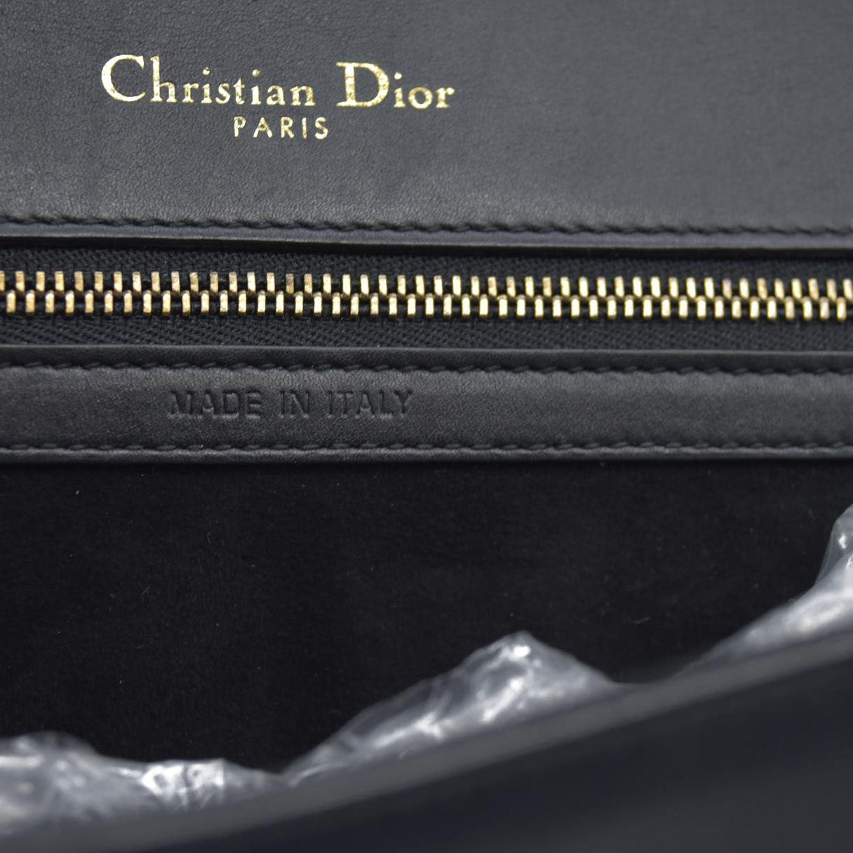 $3600 Dior Lambskin Studded Medium Diorama Flap Bag Black