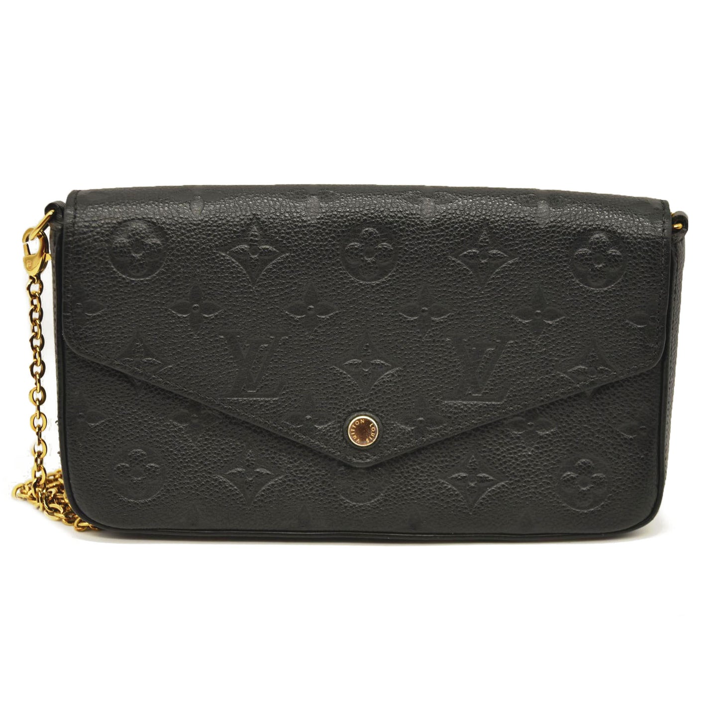 Louis Vuitton  Empreinte Pochette Felicie Chain Wallet Black  SP0148