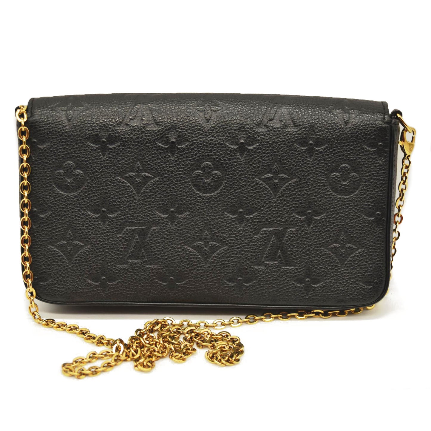 Louis Vuitton  Empreinte Pochette Felicie Chain Wallet Black  SP0148
