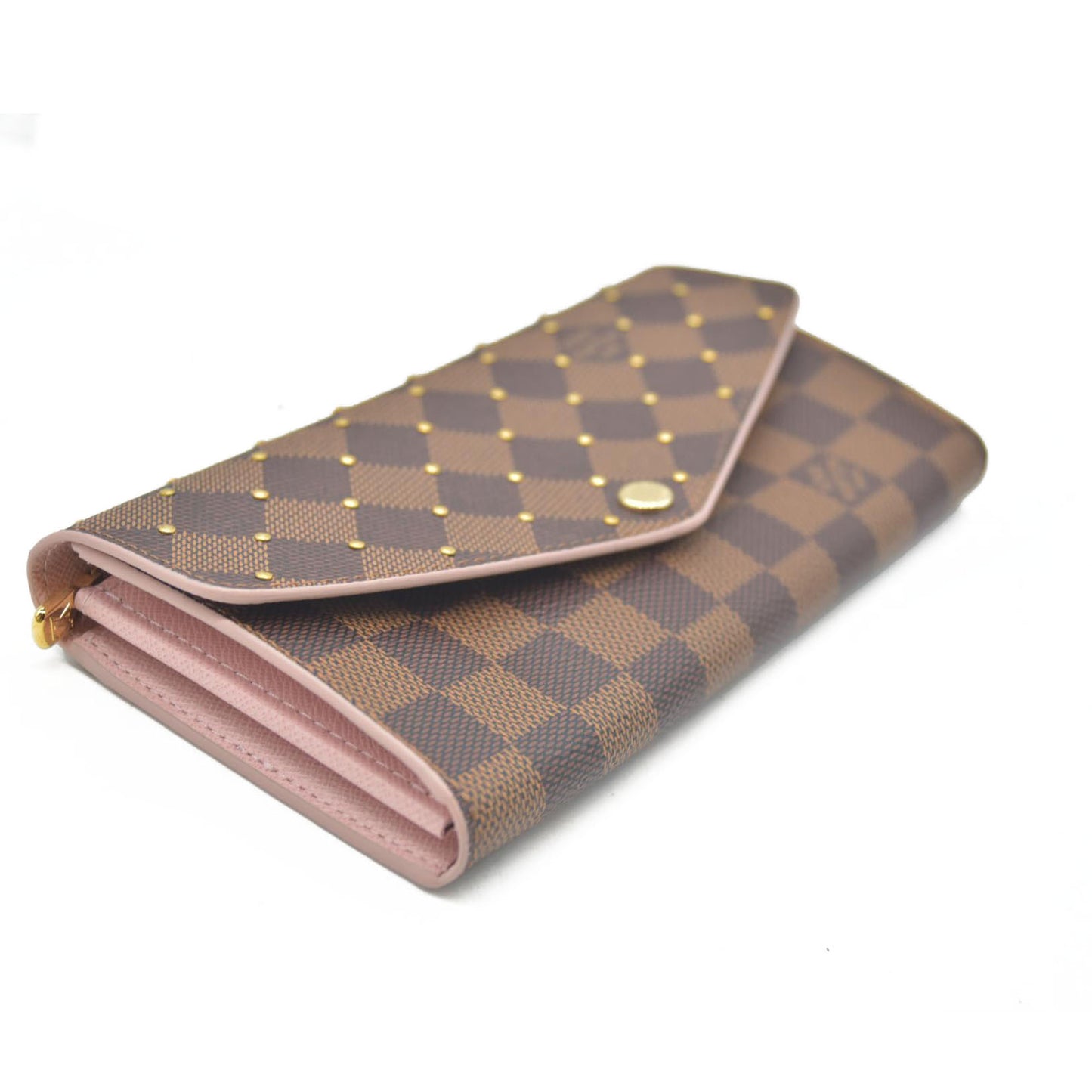 LOUIS VUITTON Damier Ebene Portefeuille Sarah Long Wallet CA2119