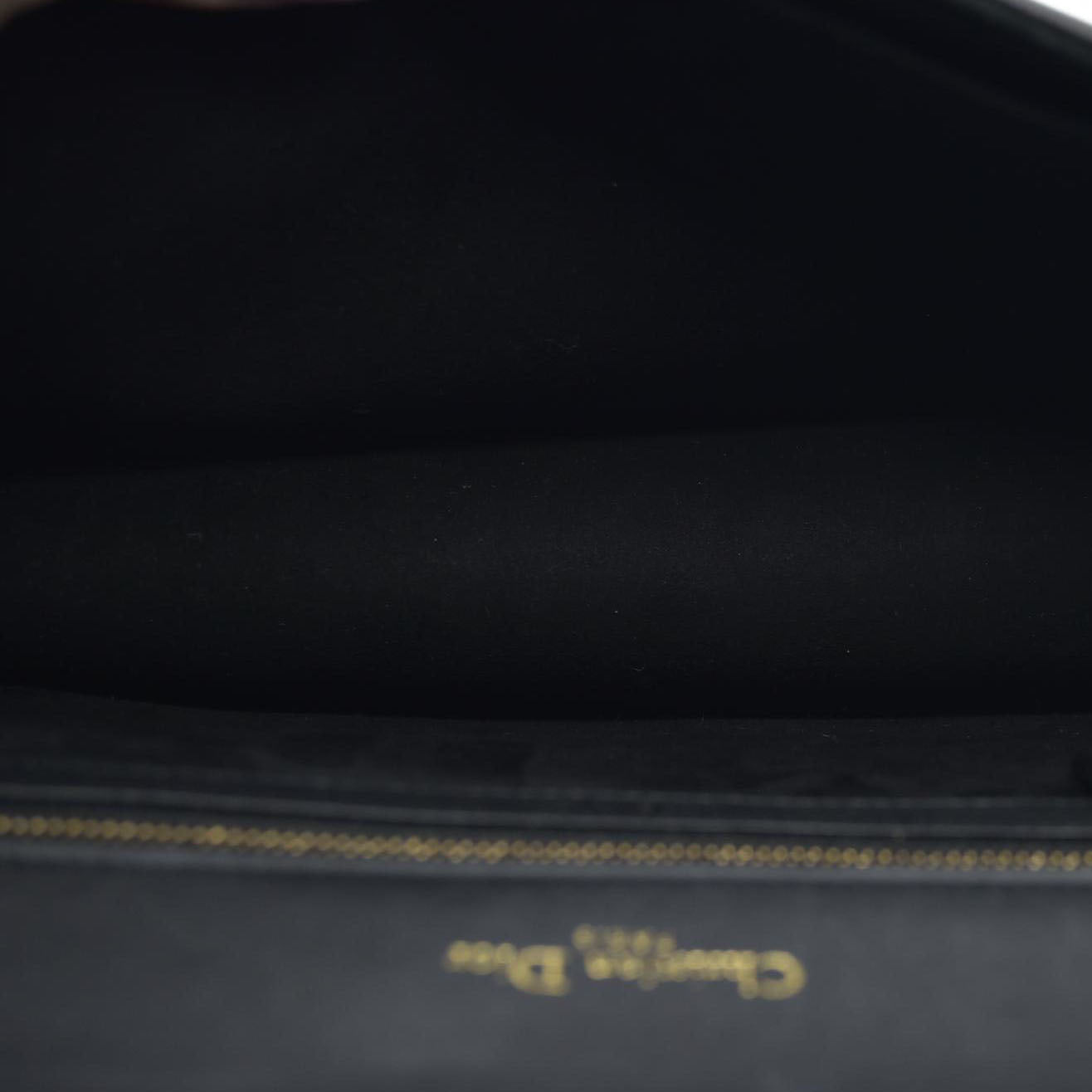 $3600 Dior Lambskin Studded Medium Diorama Flap Bag Black