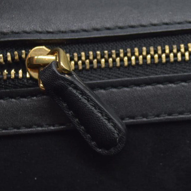 $3600 Dior Lambskin Studded Medium Diorama Flap Bag Black