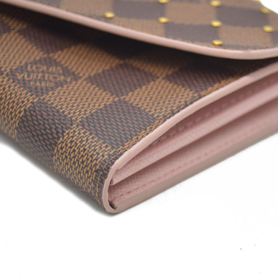 LOUIS VUITTON Damier Ebene Portefeuille Sarah Long Wallet CA2119