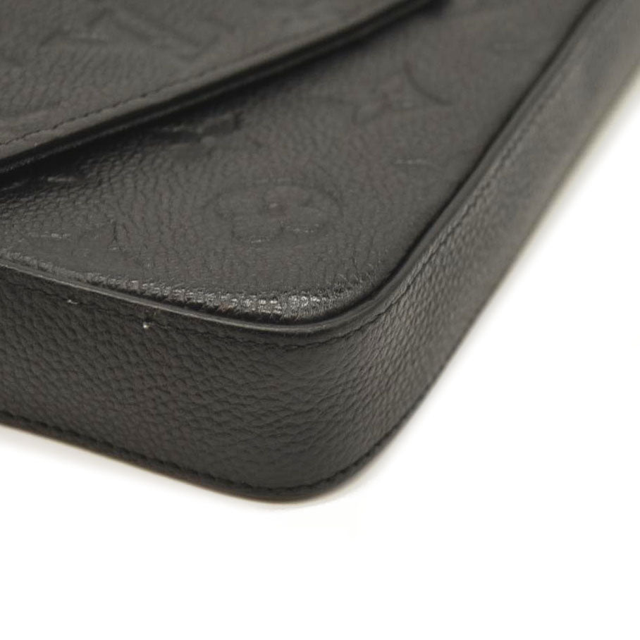 Louis Vuitton  Empreinte Pochette Felicie Chain Wallet Black  SP0148