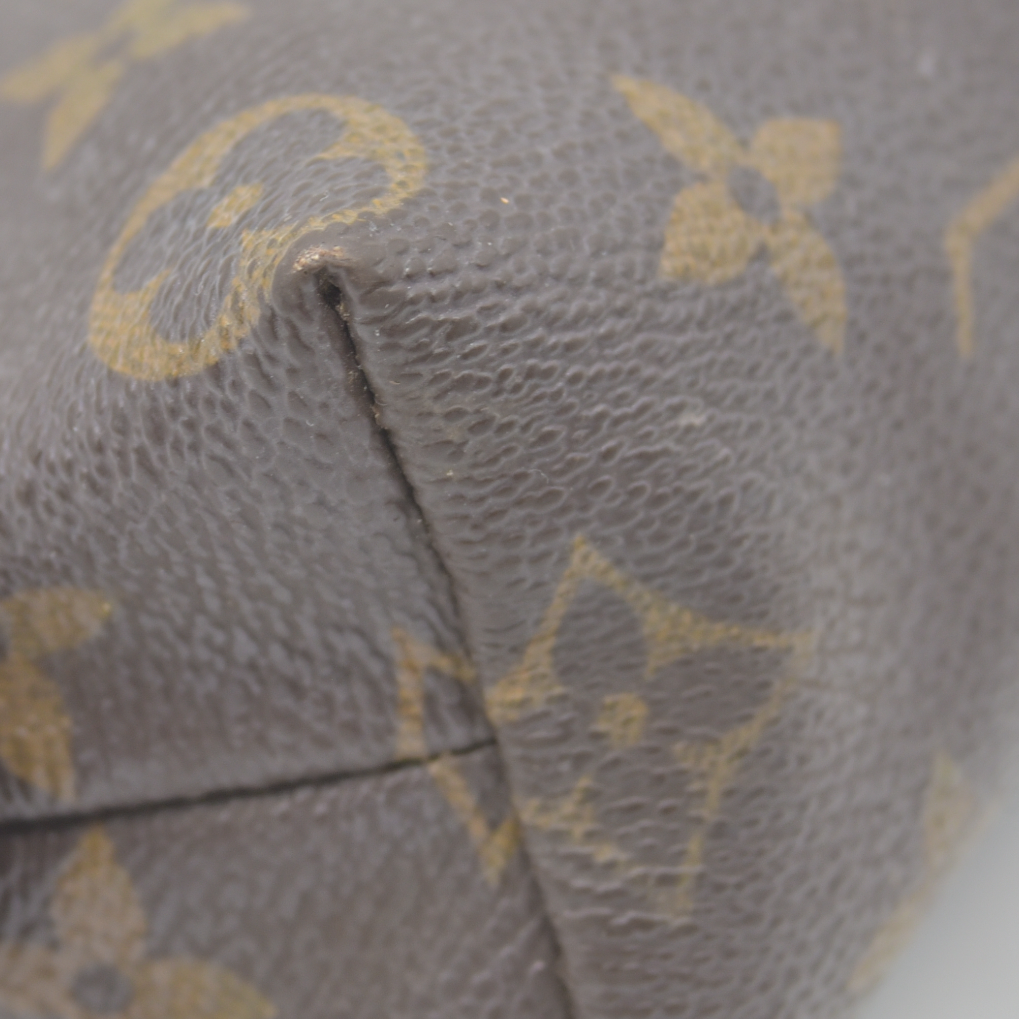 $600 Louis Vuitton Monogram Pochette Cosmetics Pouch Brown  CA0041