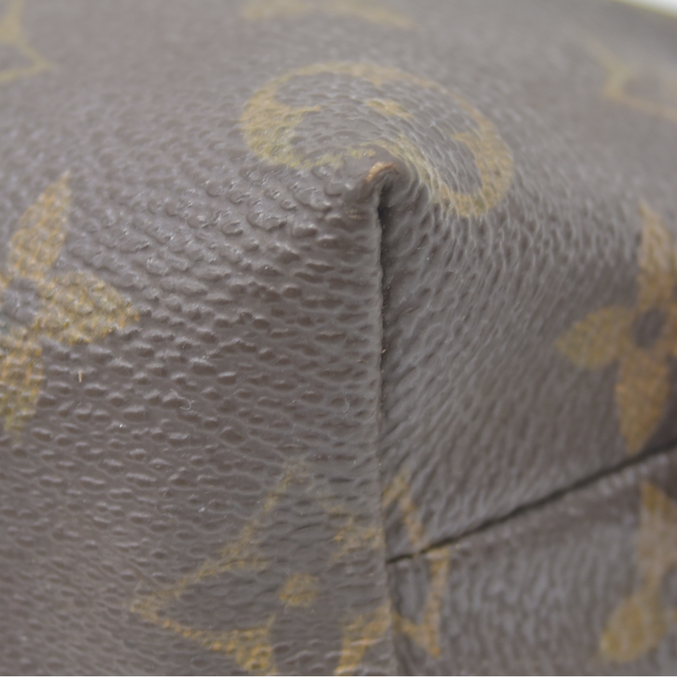 $600 Louis Vuitton Monogram Pochette Cosmetics Pouch Brown  CA0041