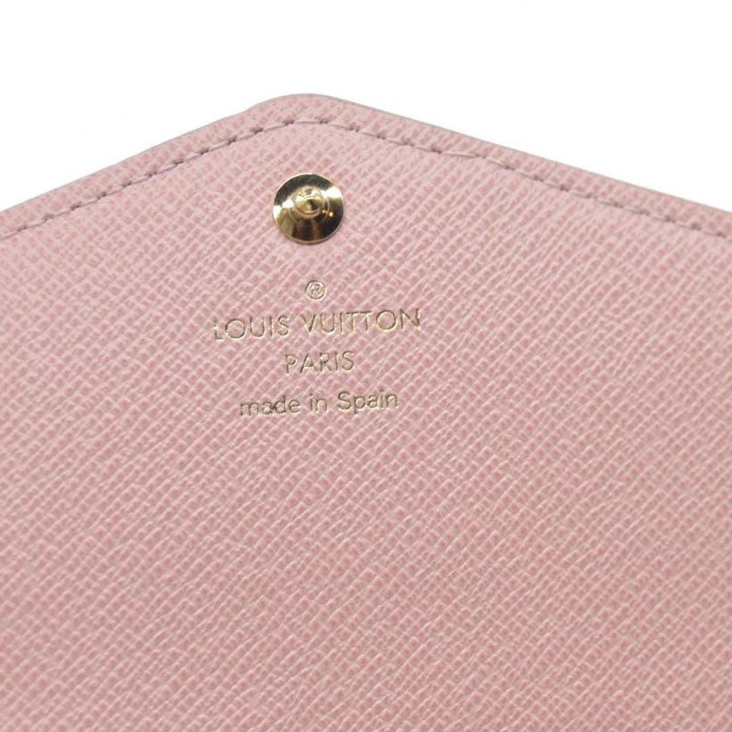 LOUIS VUITTON Damier Ebene Portefeuille Sarah Long Wallet CA2119