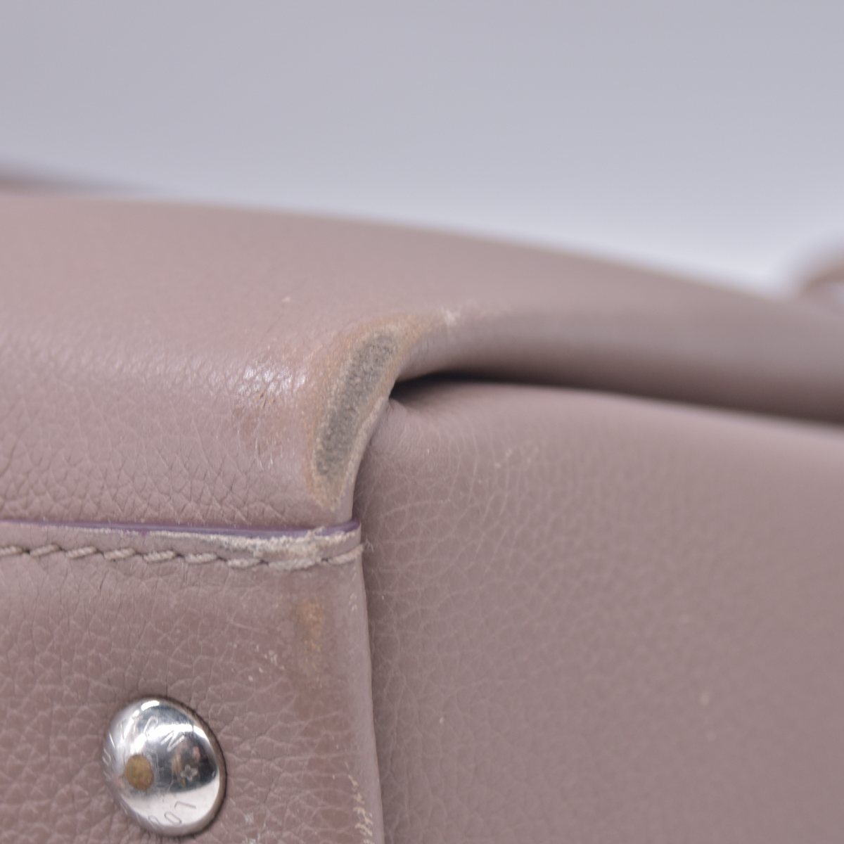 $3100 2017 Louis Vuitton Calfskin Lockmeto Beige 10021133 AR4167