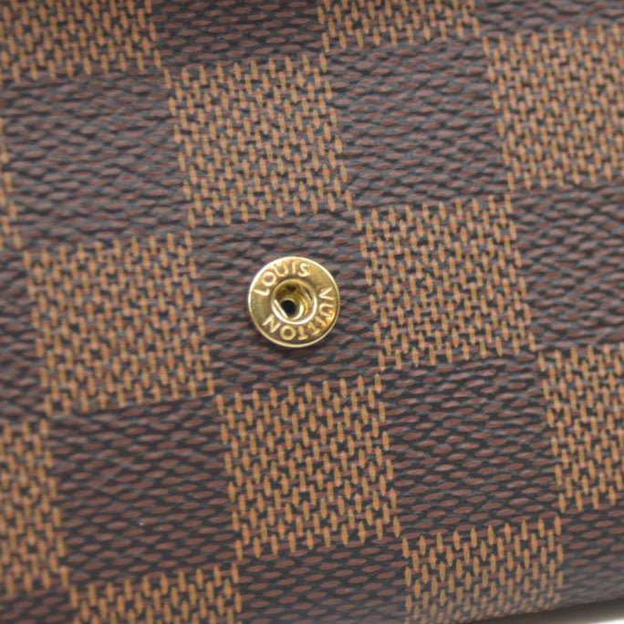 LOUIS VUITTON Damier Ebene Portefeuille Sarah Long Wallet CA2119