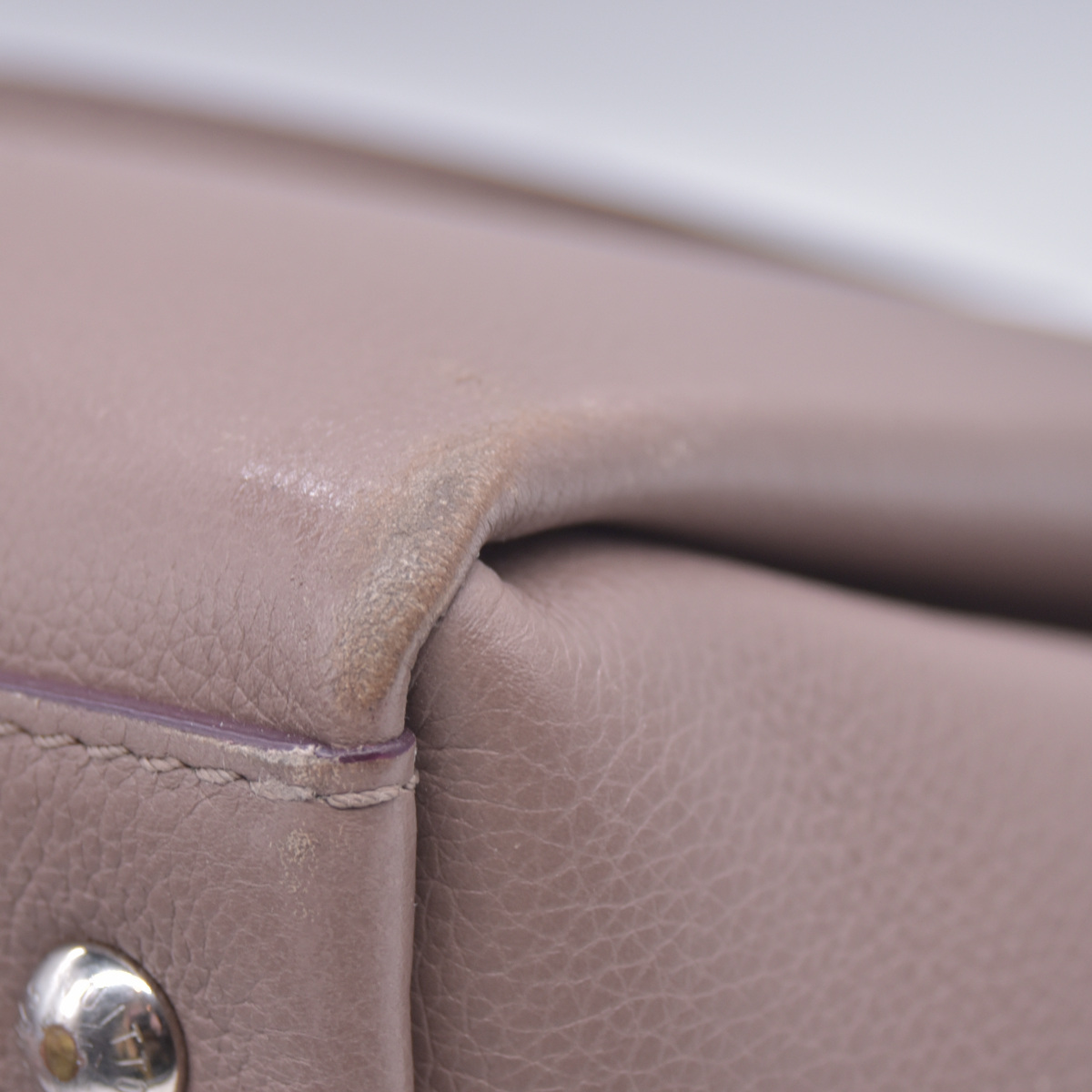 $3100 2017 Louis Vuitton Calfskin Lockmeto Beige 10021133 AR4167