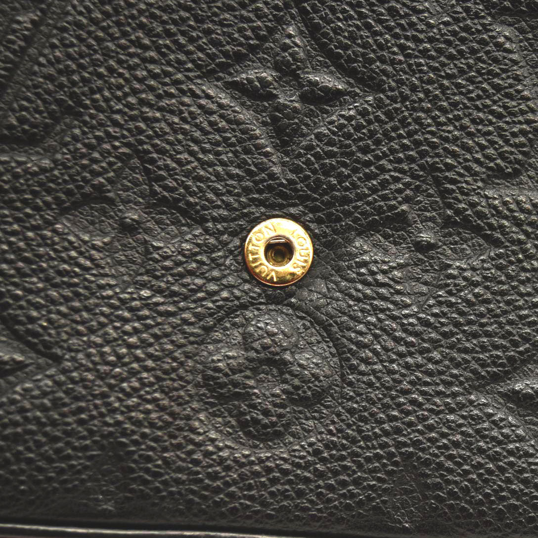 Louis Vuitton  Empreinte Pochette Felicie Chain Wallet Black  SP0148