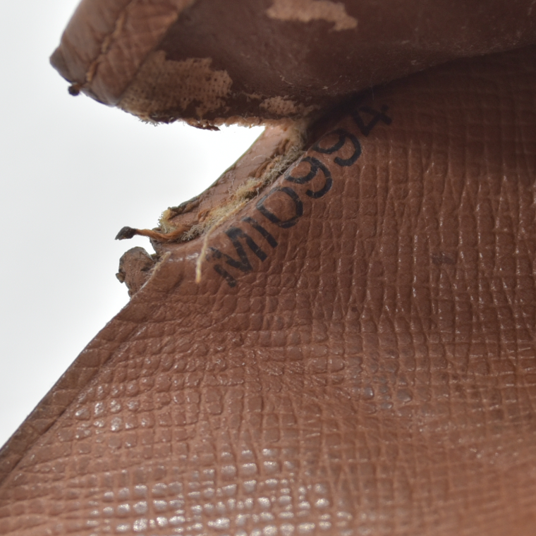 $635 1994 WELL WORN Louis Vuitton Monogram Porte Tresor Etui Papiers Wallet  MI0994