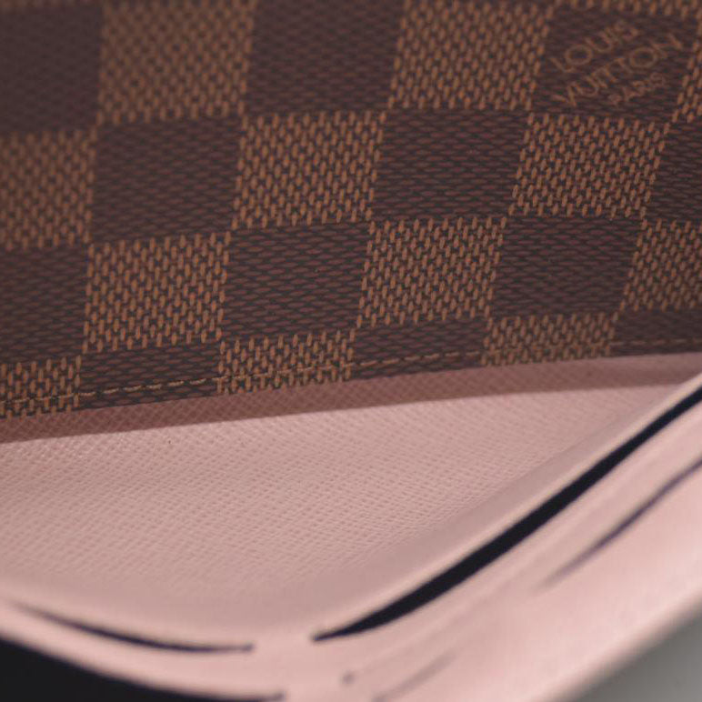 LOUIS VUITTON Damier Ebene Portefeuille Sarah Long Wallet CA2119