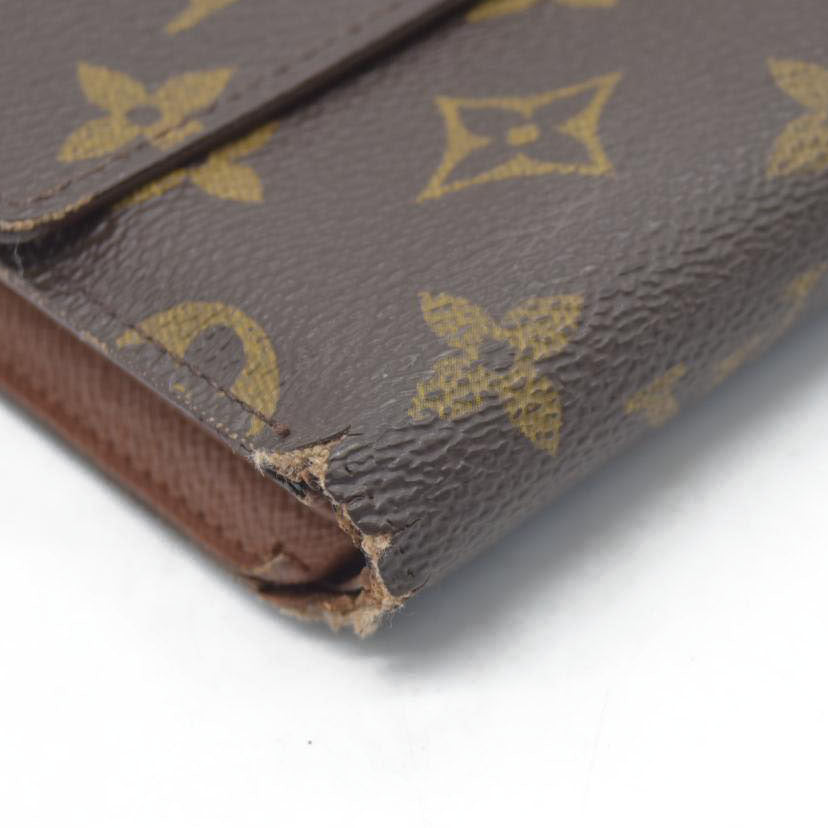 $550 Louis Vuitton Monogram Canvas Porte Tresor Etui Papier Wallet SP0927
