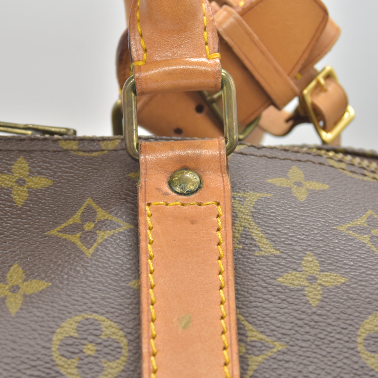 $2280 LOUIS VUITTON Monogram Keepall 55 Boston Bag 842SD