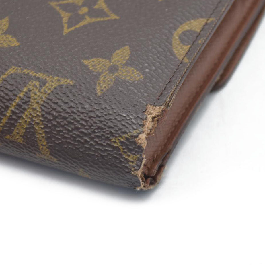 $550 Louis Vuitton Monogram Canvas Porte Tresor Etui Papier Wallet SP0927