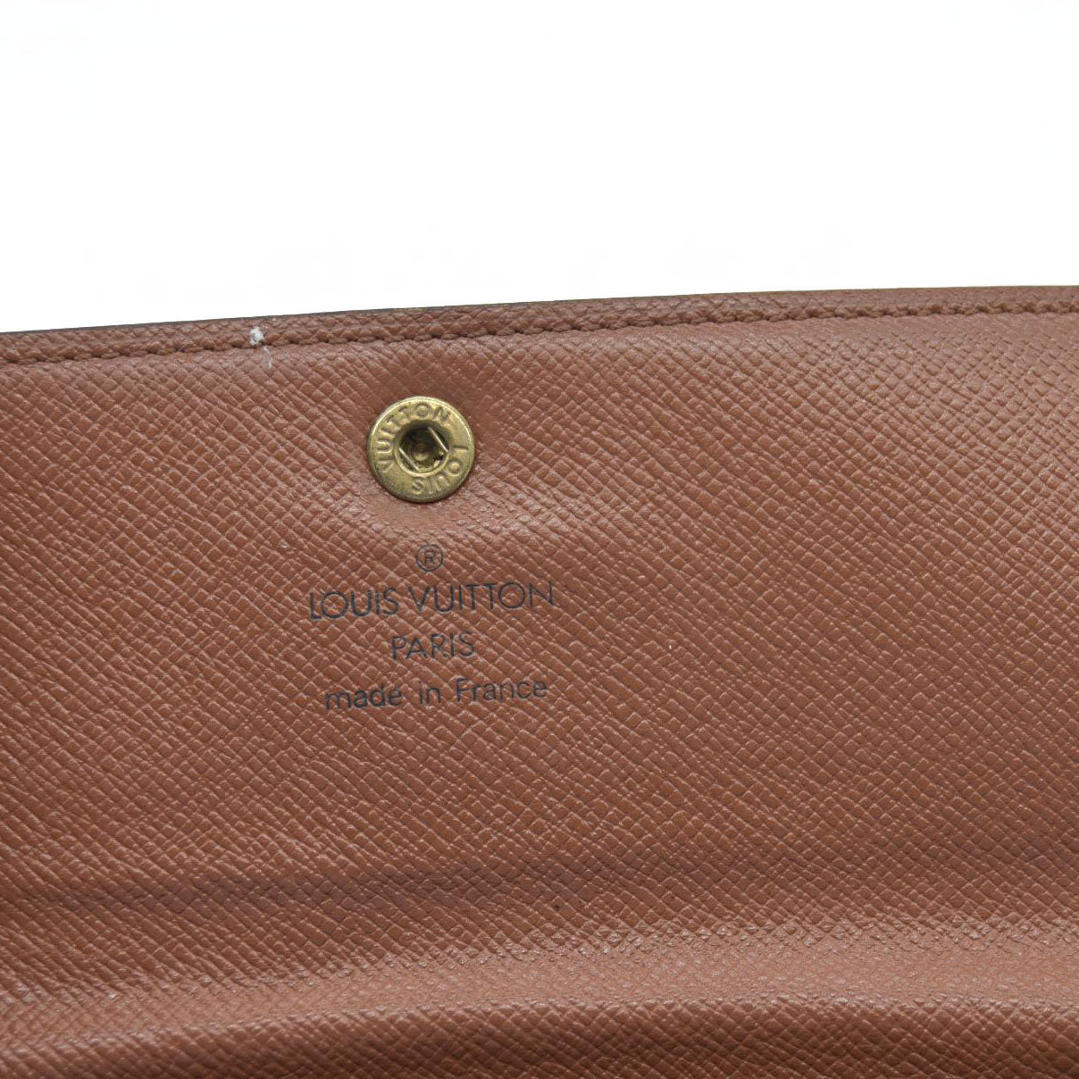 $550 Louis Vuitton Monogram Canvas Porte Tresor Etui Papier Wallet SP0927