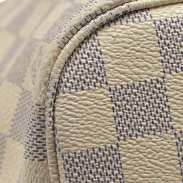 $2170 Louis Vuitton Damier Azur Neverfull MM SD4197 2017