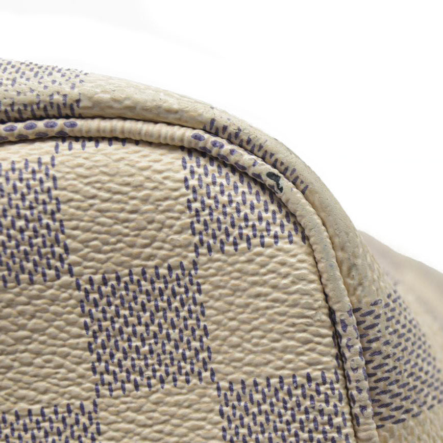 $2170 Louis Vuitton Damier Azur Neverfull MM SD4197 2017