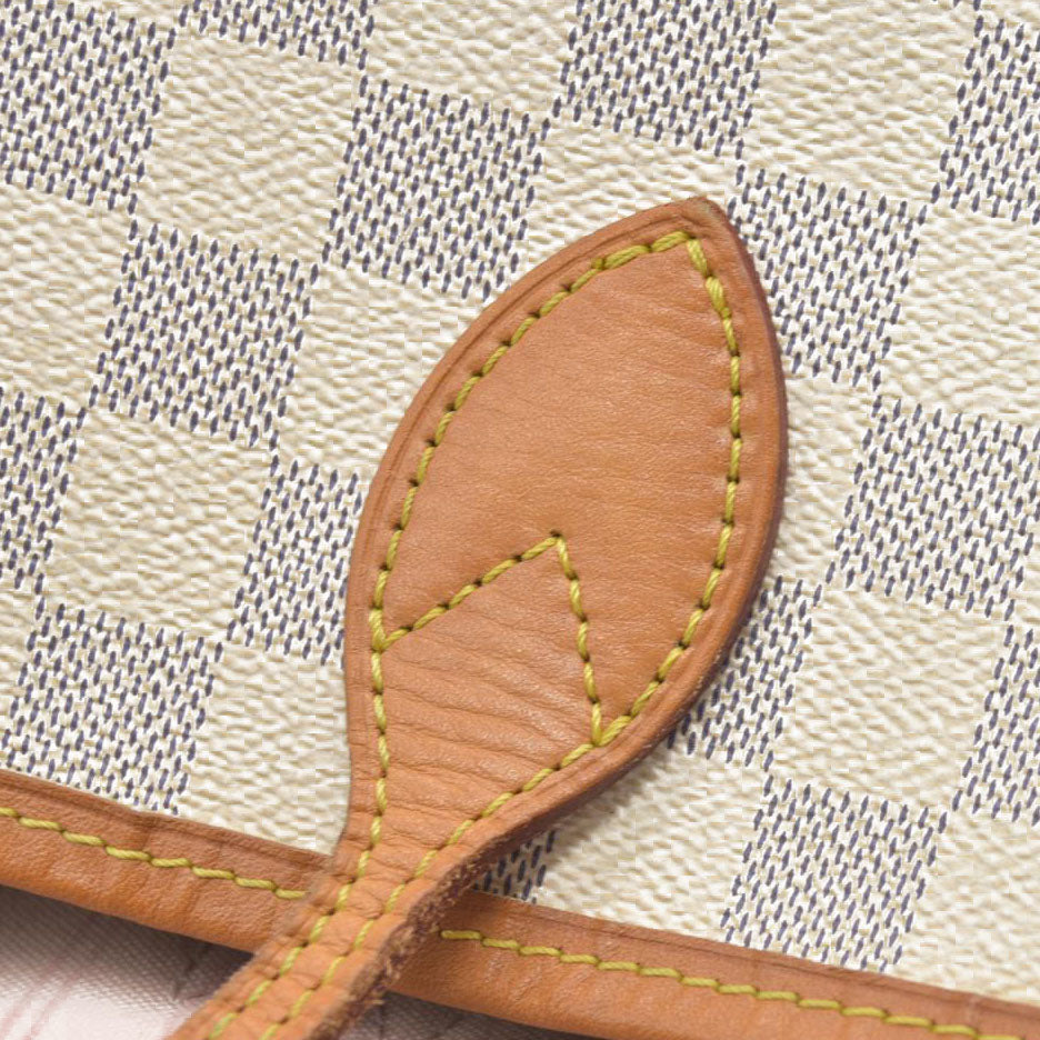 $2170 Louis Vuitton Damier Azur Neverfull MM SD4197 2017