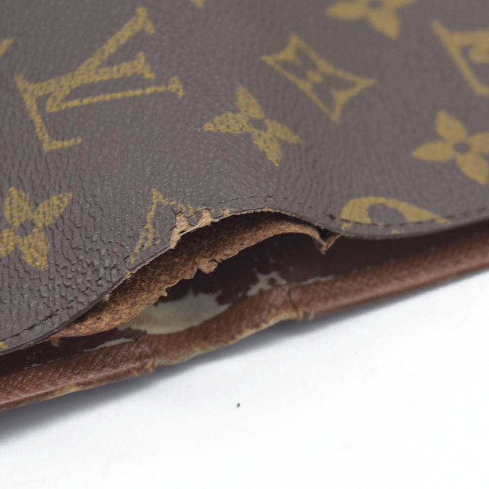 $550 Louis Vuitton Monogram Canvas Porte Tresor Etui Papier Wallet SP0927