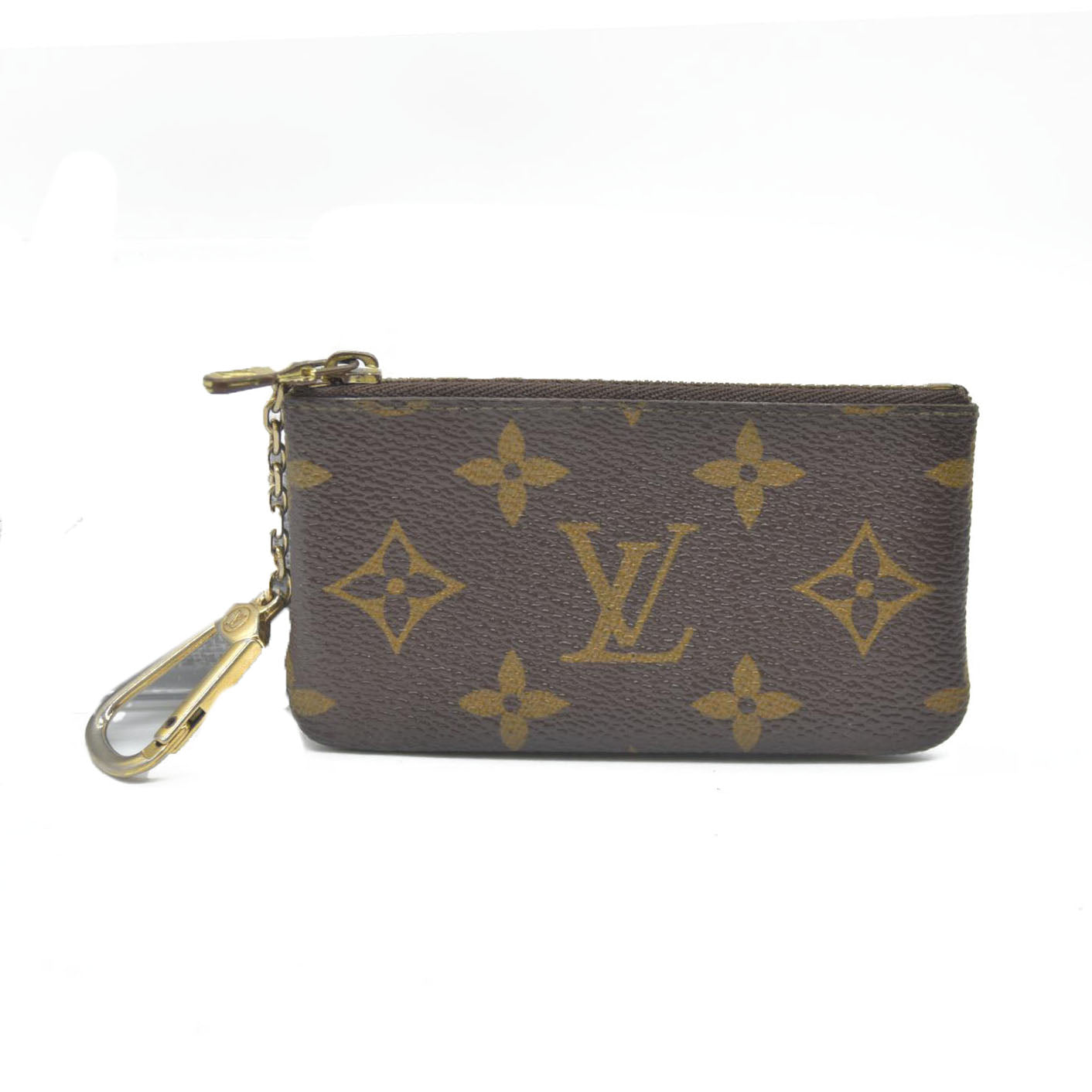 LOUIS VUITTON Monogram Coin Purse Key Pochette Cles Wallet ET1011