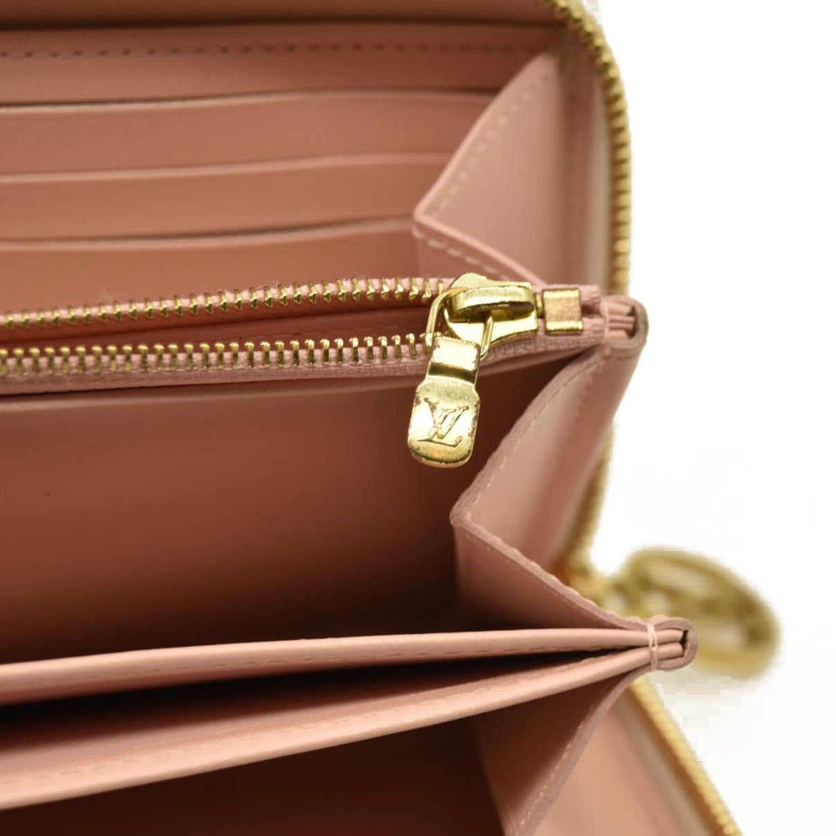 Louis Vuitton Floral LV Garden Leather Zip Around Long Wallet White RFID