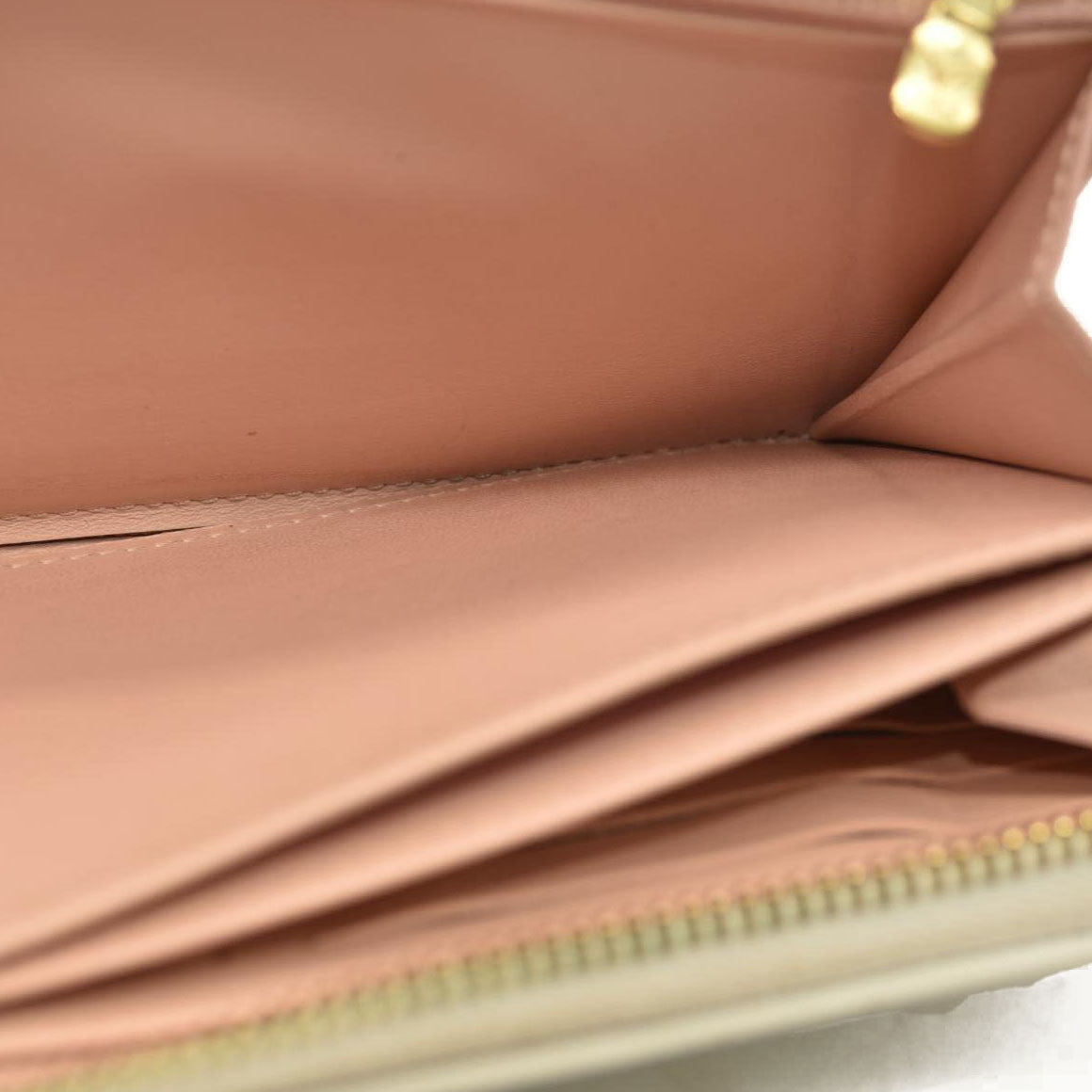 Louis Vuitton Floral LV Garden Leather Zip Around Long Wallet White RFID