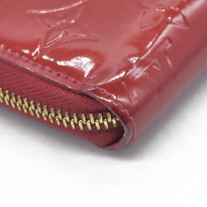 $970 SP1110 2010 Louis Vuitton Pomme d'Amour Monogram Vernis Zippy Wallet CONSIGNMENT