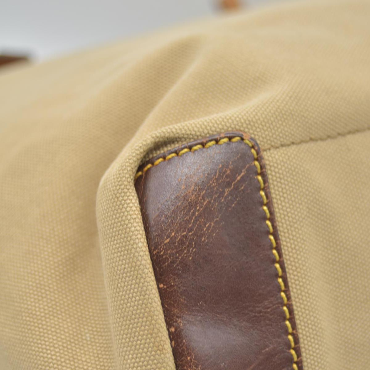 $1150 Prada Canvas Tote Bag Beige