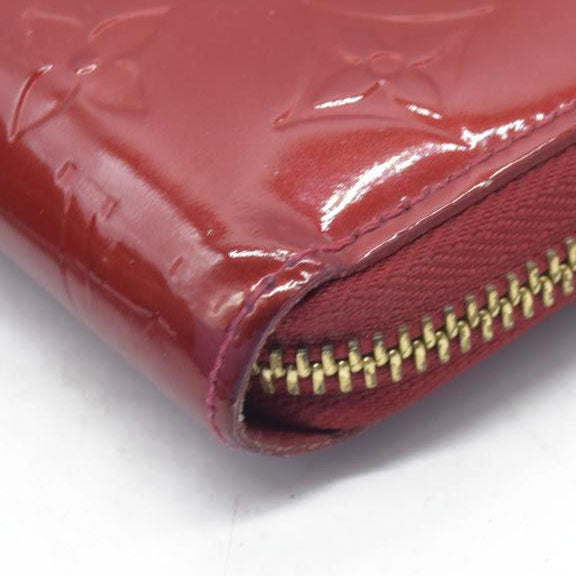 $970 SP1110 2010 Louis Vuitton Pomme d'Amour Monogram Vernis Zippy Wallet CONSIGNMENT