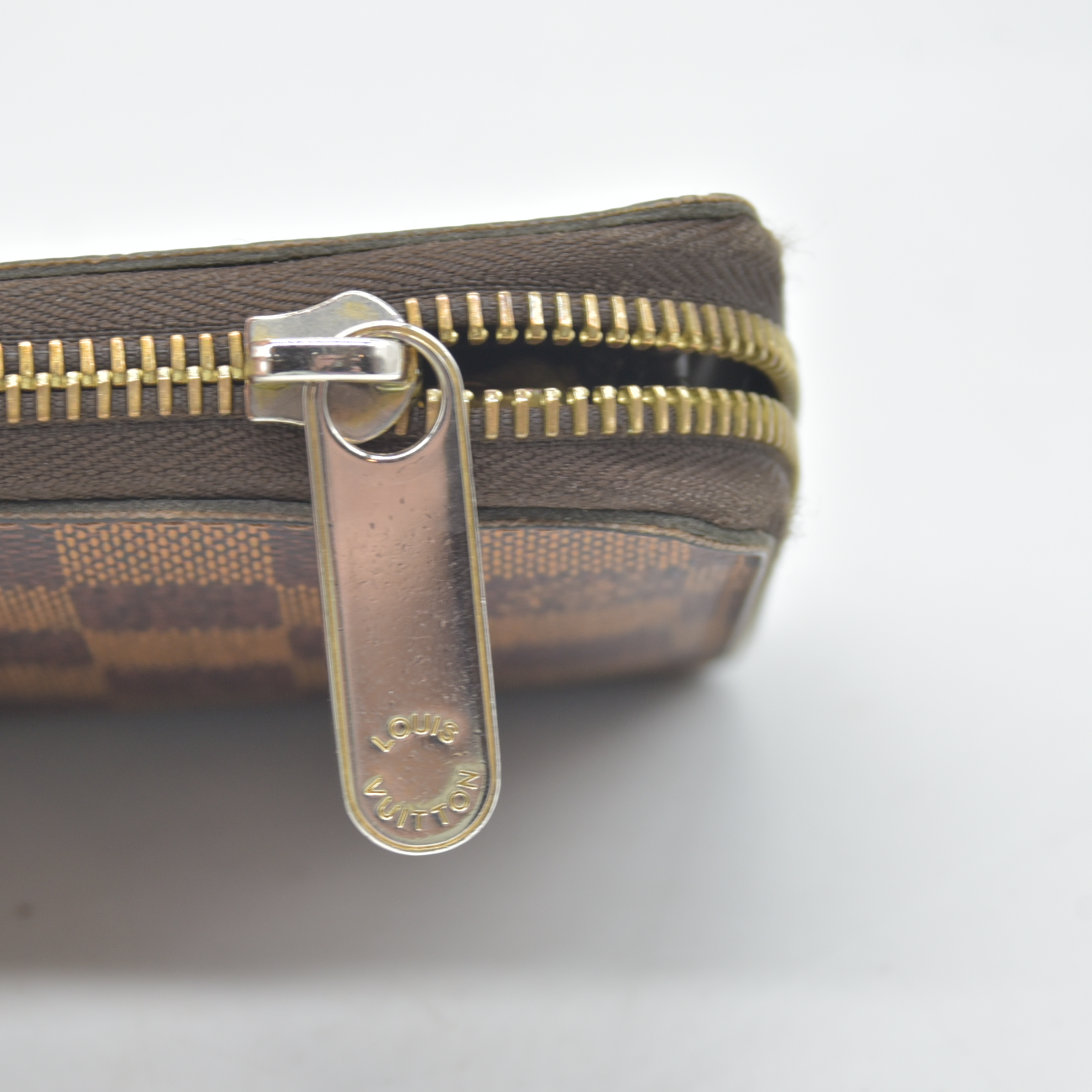 $915 2014 Louis Vuitton Damier Ebene Zippy Wallet CA3174